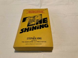 1978 The Shining Rare 1st Signet Vtg Stephen King Paperback Movie Tie - In Kubrick