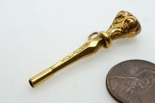ANTIQUE VICTORIAN ENGLISH GOLD FILLED BLOODSTONE WATCH KEY FOB $1 NO RES 2