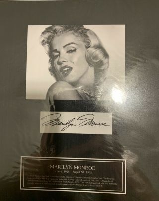 Marilyn Monroe Legends Authentic Hair Lock With Rare Signed Documents Certicate 2