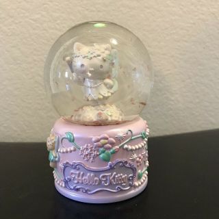 Rare Sanrio Hello Kitty 2003 Snow Globe Kawaii Pastel Collectible