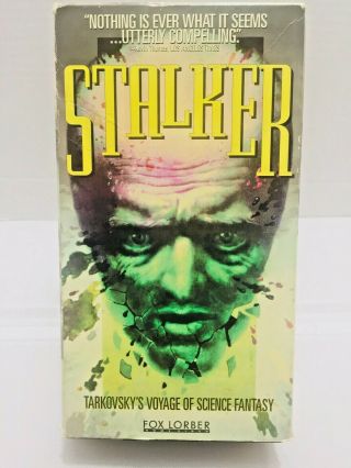 Stalker 1993 Vhs Andrei Tarkovsky Voyage Of Sci Fi Fantasy,  Rare.  Pre - Owned