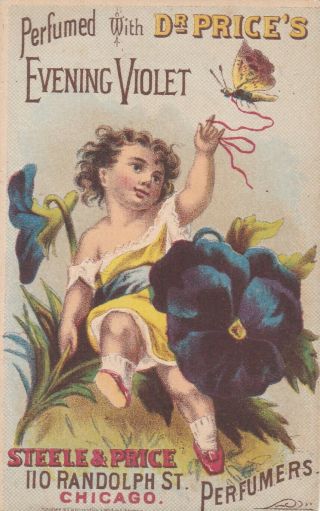 Antique 1800s Victorian Trade Card Dr.  Price 