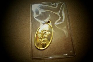 Very Rare Pamp Suisse Rose Pendant Gold Dream 2.  70 Gram 24kt Gold 999.  9