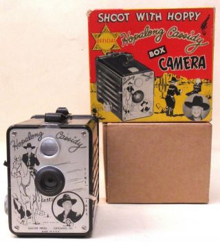 Rare 1940 Galter Hopalong Cassidy Box Camera Hi - Grade