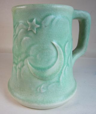 Rare Rookwood Pottery Stein Mug ALPHA DELTA PHI Fraternity Star & Crescent 4