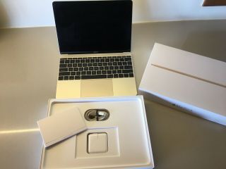 Apple Macbook Retina Display 12  Laptop (2015) Great Rare Gold Color