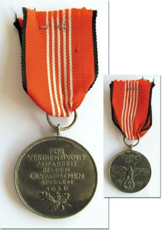 Rare Olympic Games 1936.  Official Olympic Merit Medal