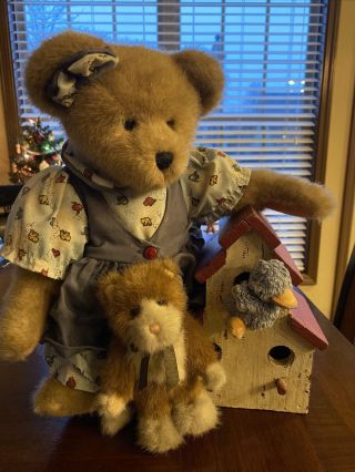 Mrs Tweeter And Purrsley Boyds Bear 99015v Qvc Exclusive Rare