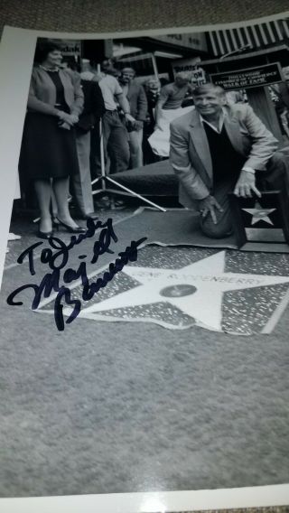 Rare Majel Barrett Hand Signed In Person Autographed Star Trek Gene Roddenberry
