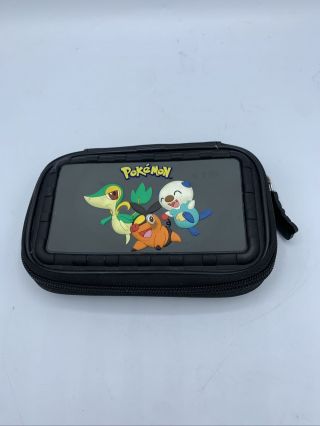 Pokemon Nintendo Ds Lite Carry Case Travel Case Power A Hard Black 3d Rare