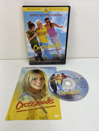 Crossroads Dvd Britney Spears 2002 Rare Special Collectors Edition Widescreen