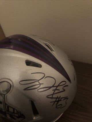 Bowl XLIX 53 NFL Riddell Mini Helmet Patriots Vs Seahawks / Rare 3
