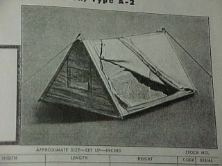 Rare,  Good Cond.  Aaf Type A - 2 Survival/arctic Shelter Tent Holiday Price