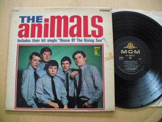 The Animals Rare 1964 Us Debut Vinyl Lp Classic Rock Blues Beat Vg/vg,