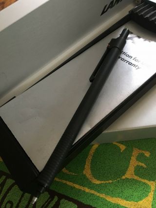 Lamy Design Unic Matte Black Ballpoint Pen Rare