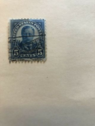 Very Rare Roosevelt Blue 5 Cent Stamp