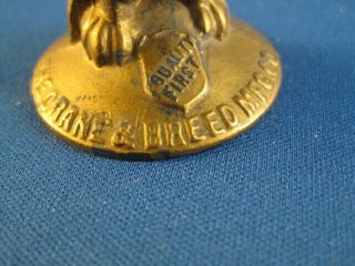 Antique The Crane & Breed Mfg.  Co Eagle Advertising Paperweight 2
