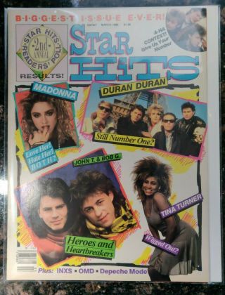 Rare Star Hits Mar 86 Biggest Issue Ever Madonna,  Duran Duran,  A - Ha,  Inxs,  L@@k