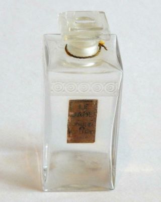 Antique 1920’s Roger & Gallet Le Jade Perfume Bottle Not Often Found