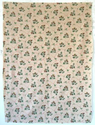 Charming Mid 20th C.  French Cotton Small Floral Fabric (2716)