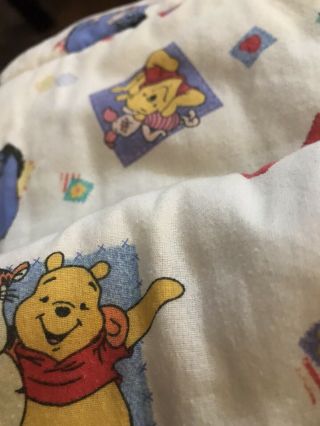 Vintage Rare Winnie the Pooh And Friends crib comforter 1998 3