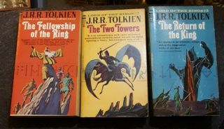 Rare Lord Of The Ring Trilogy Unauthorized 1st Paperback Ed Near Fine,  Unread