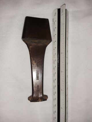 Vintage/antique H.  F.  Osborne 1 1/4 Oblong Hole Punch Hand Leather Tool,
