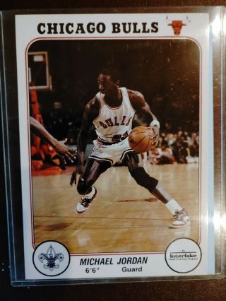 Very Rare - - - Michael Jordan Official Certified Picture With Boy Scout Emblem