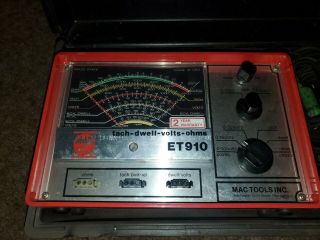 Rare Vintage Tunemaster Model Et910 Dwell & Tach Meter