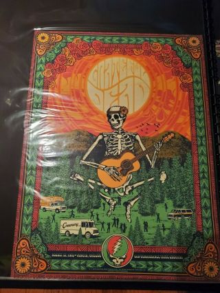RARE Grateful Dead milestone 5 poster set.  Justin Helton Status Serigraph 4