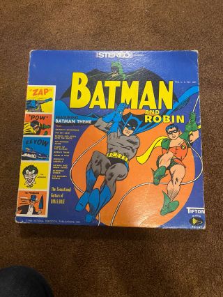 Batman And Robin 1966 Lp On Classic Tv Bat Show Music Vintage Vinyl Record Rare