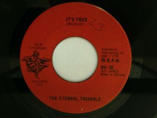 Rare Canadian 45 By The Eternal Triangle " It 
