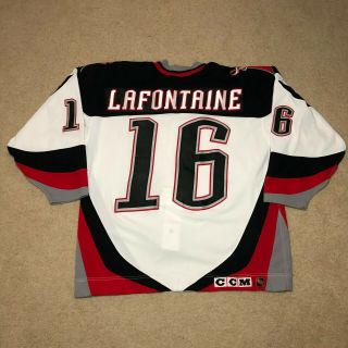 Pat Lafontaine Buffalo Sabres Ccm Center Ice Hockey Jersey White 52 Rare Nhl Mic