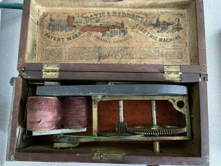 Antique Medicine Davis & Kidders Patent Magneto Electric Machine NR 2