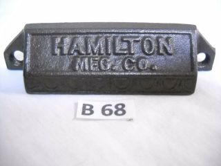 ANTIQUE CAST IRON BIN DRAWER PULLS EASTLAKE STYLE 1880 ' S Hamilton. 2