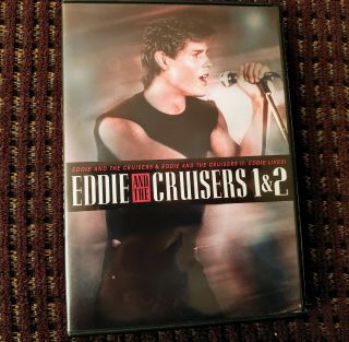 Eddie And The Cruisers 1 & 2 Double - Sided Dvd 1983 1989 Rare Oop