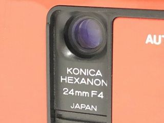 【RARE RED Near MINT】KONICA RECORDER Half Frame 35mm Film Camera Point & Shoot JP 3