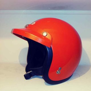 Vintage Bell Magnum Helmet,  Rare Orange With 520 Visor