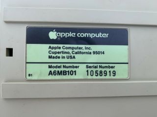 Vintage Apple Lisa Keyboard A6MB101 RARE 3