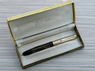 Pelikan 500 Nn Rolled Gold Fountain Pen 14k Ef Nib - And Rare 1950s