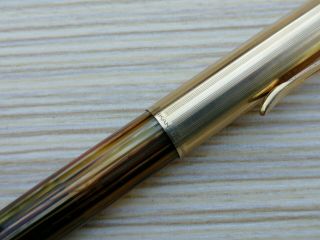 Pelikan 500 NN Rolled Gold Fountain Pen 14k EF Nib - and Rare 1950s 6