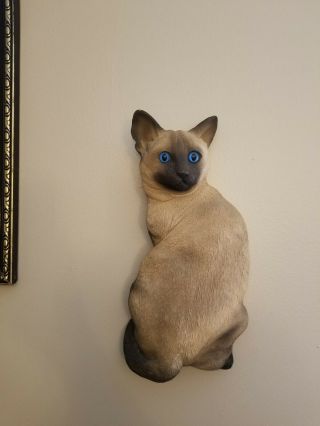 Kc Creations Blue Eye Siamese Cat Wall Art 2002 Rare Hard To Find B Conner