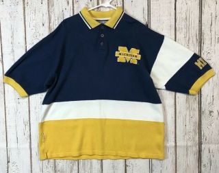 University Of Michigan Mirage Vintage 90s Shirt Size Xl Rare