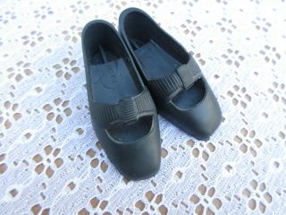 Black Mary Jane Shoes For Vintage Ideal Crissy Growing Hair Doll