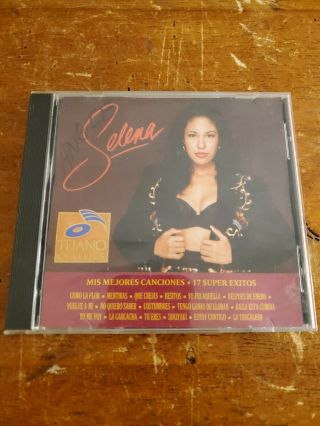 Selena ‎– Mis Mejores Canciones - 17 Exitos 1993 Emi Rare Cd Latin Tejano