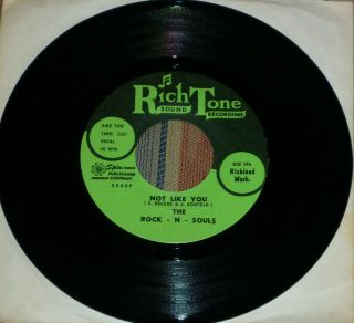 Rock N Souls Got No Love / Not Like You 1966 Us Rich Tone 45rpm Garage Rock Rare