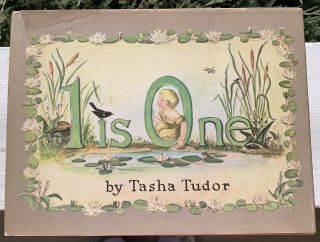 Rare “1 Is One” 1st Edition Signed Book By Tasha Tudor With Dust Cover 1956