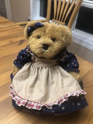 Russ Berrie Amelia Patriotic Teddy Bear 15” Plush Bears From The Past