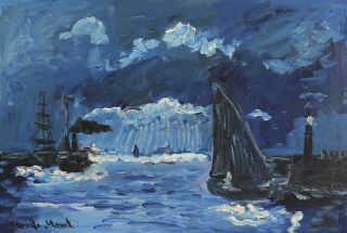 Rare,  Oil Painting,  Signed Claude Monet W,  Monet,  Renoir Era