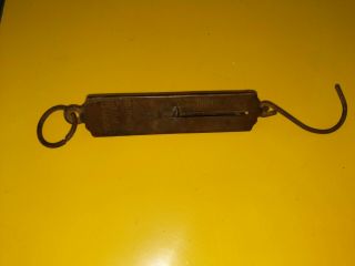Vintage Antique Ps & W Co.  Hanging Spring Scale Fish Early 1900 